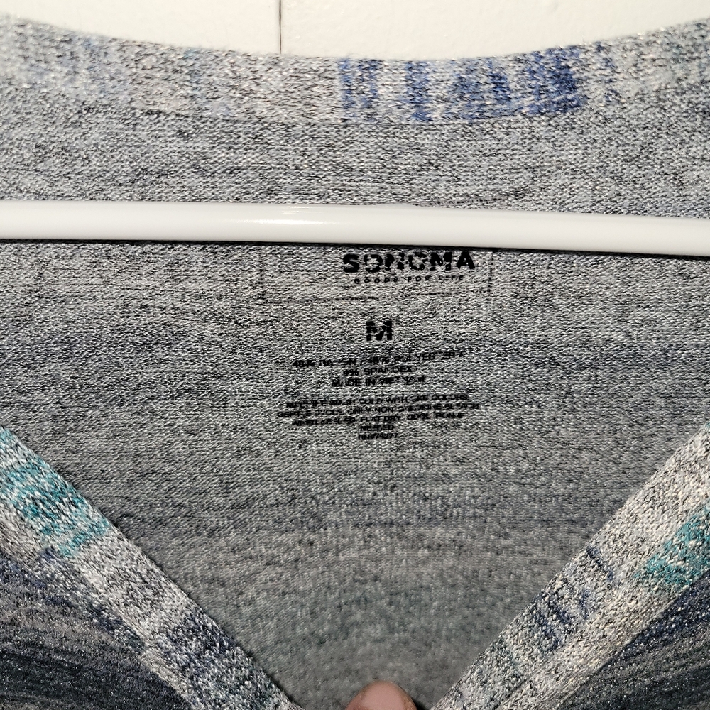 Set Of 2 Sonoma Striped Long Sleeve Top - Blue Gray - Picture 3 of 7